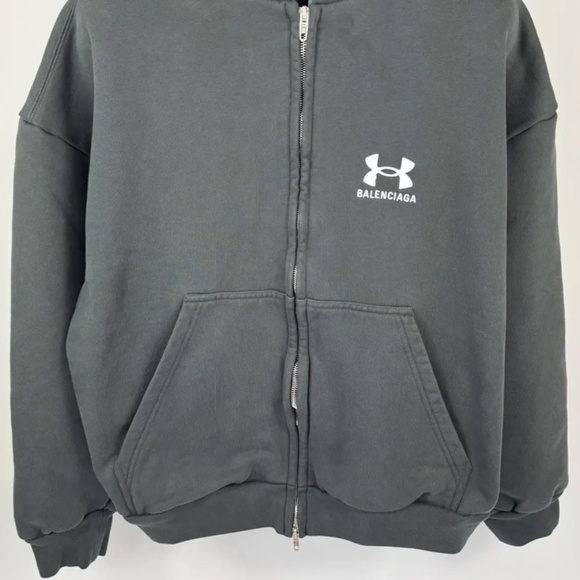 Balenciaga x Under Armour Black Hoodie - Size M - Picture 2 of 6